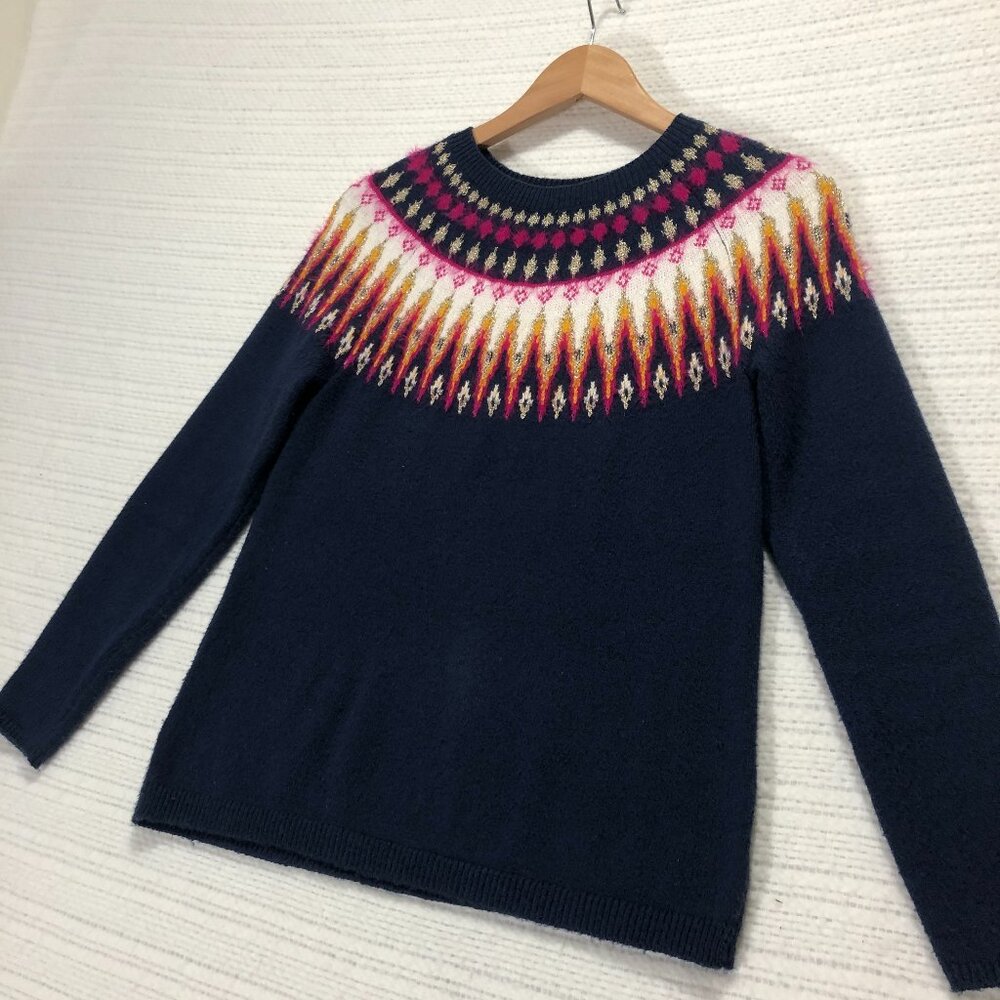 Women's Navy Fair Isle Sweater